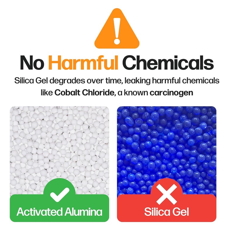 Slice Engineering (4lb) Activated Alumina Desiccant | 10X More Powerful Than Silica Gel | Infinitely Rechargeable | Prevent Wet Filament | Reusable Desiccant | Made in The USA - Image 4
